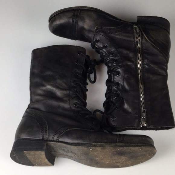 All Saints Military Combat Boots - Picture 2 of 8